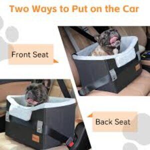 Persure Dog Car Seats for Small Dogs with Clip-On Leash NWT